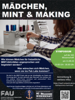 Zum Artikel "Symposium: Mädchen, MINT und Making auf der MS Wissenschaft"